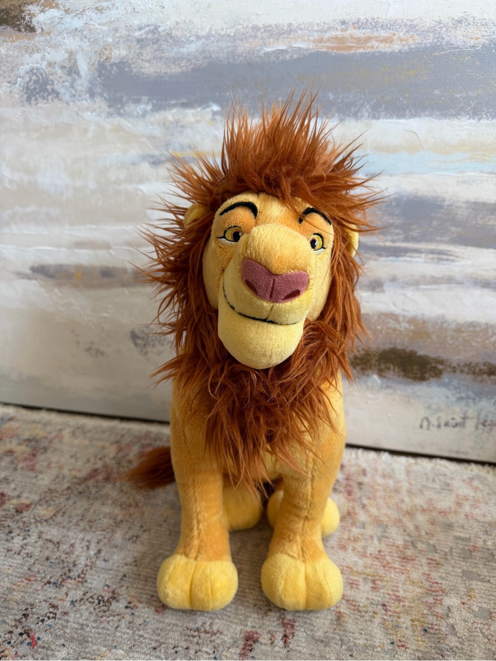Disney Store The Lion King Mufasa Plush 15” Stuffed Animal Lion